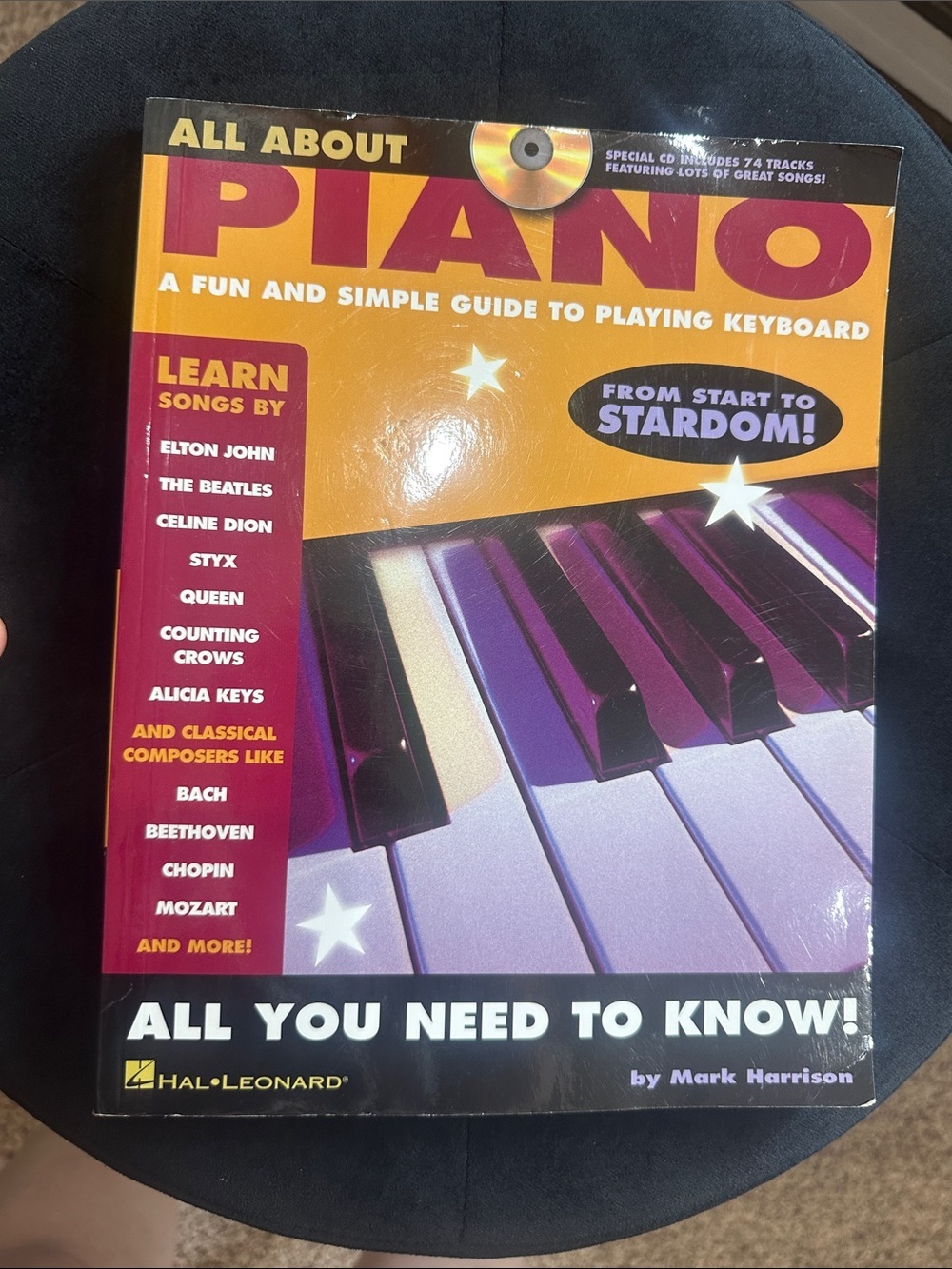 NEW All About Piano - Colorful Illustrated Keyboard Guide